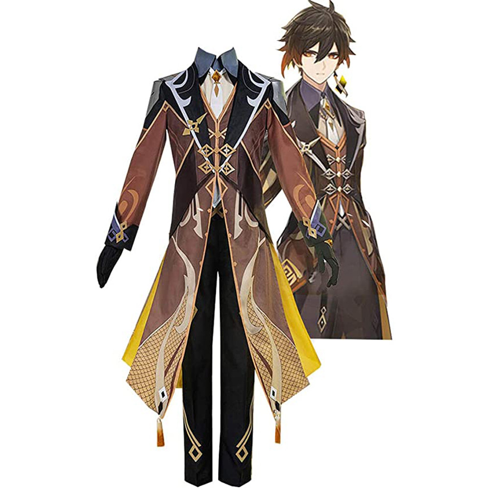 Genshin Impact Zhongli Cosplay Costume