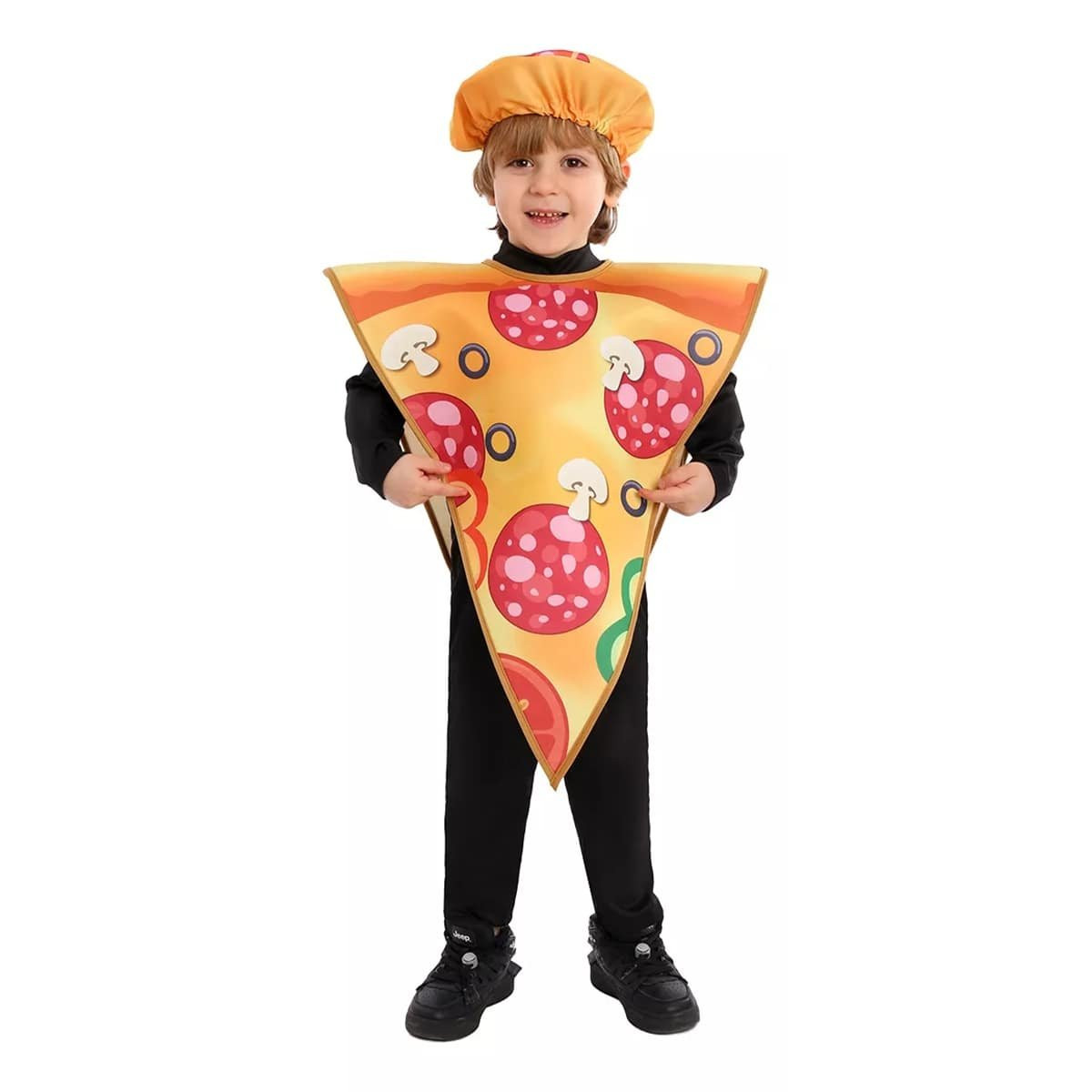 Kids Pizza Costume - Pizza Slice With Hat Cosplay