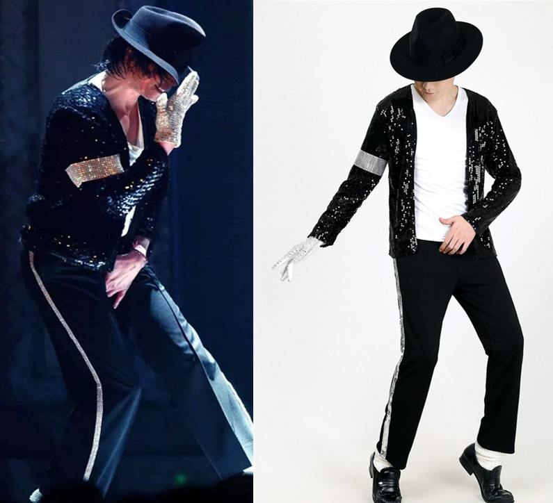 Michael Jackson Costume - Billie Jean Costume Full Set Michael Jackson Cosplay