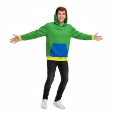 Brawl Stars Leon Costume - Tongue Green Hoodie Leon Cosplay