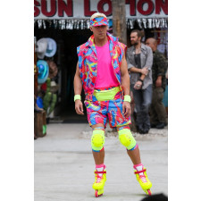 Barbie Movie 2023 Ken Costume - Rollerblade Retro Ken Cosplay