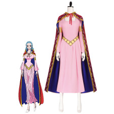 One Piece Nefertari Vivi Costume - Pink Dress Cloak Set Nefertari Vivi Cosplay