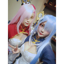 ReZero Ram Wig - Long Hair Ram Cosplay Costume Wig Prop