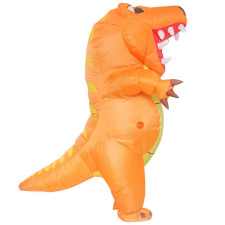Orange Dinosaur Inflatable Costume