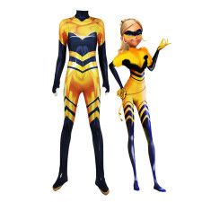 Queen Bee Miraculous Ladybug Lycra Cosplay Costume