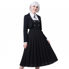 Rock Lady Tamaki Shiraya Costume - Black Dress Shiraya Tamaki Cosplay