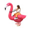 Inflatable Flamingo Riding Costume