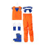 Mens Dragon Ball Z Goku Cosplay Costume