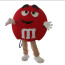 Giant Red M&M Mascot Costume