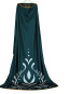Frozen 2 Queen Anna Coronation Gown Dark Green Dress Cosplay Costume