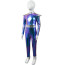 Alien Costume - Shiny Blue Jumpsuit Alien Cosplay