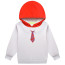 Kids Inside Out Anger Costume - White Red Hoodie Pants Mask Set Anger Cosplay