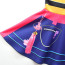 Girls K-Pop Demon Hunters Rumi Costume - Yellow Purple Puffed Sleeves Mini Dress Rumi Cosplay