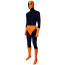 The Titans Deathstroke Joseph Wilson Costume - Blue Orange Classic Bodysuit Deathstroke Cosplay