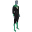 Green Lantern John Stewart Costume - Classic Black Green Bodysuit Green Lantern Cosplay