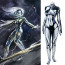 The Fantastic Four Movie 2025 Silver Surfer Julia Garner Costume - Silver Bodysuit Silver Surfer Cosplay