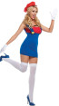 Super Mario Luigi Mario Beauty Cosplay Costume Dress For Adults Halloween Costume