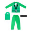 Kids Green Ninja Costume - Shirt Pants Mask Set Ninja Cosplay