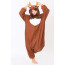 Kids Brown Reindeer Costume - Onesie Jumpsuit Brown Reindeer Cosplay