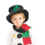 Kids Snowman Costume - Full Set Black Hat Snowman Cosplay