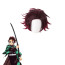 Tanjiro Kamado Demon Slayer Cosplay Wig