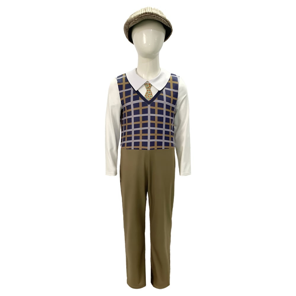 Grandfather Old Man Grandpa Costume - Striped Vest Set Grandfather Cosplay