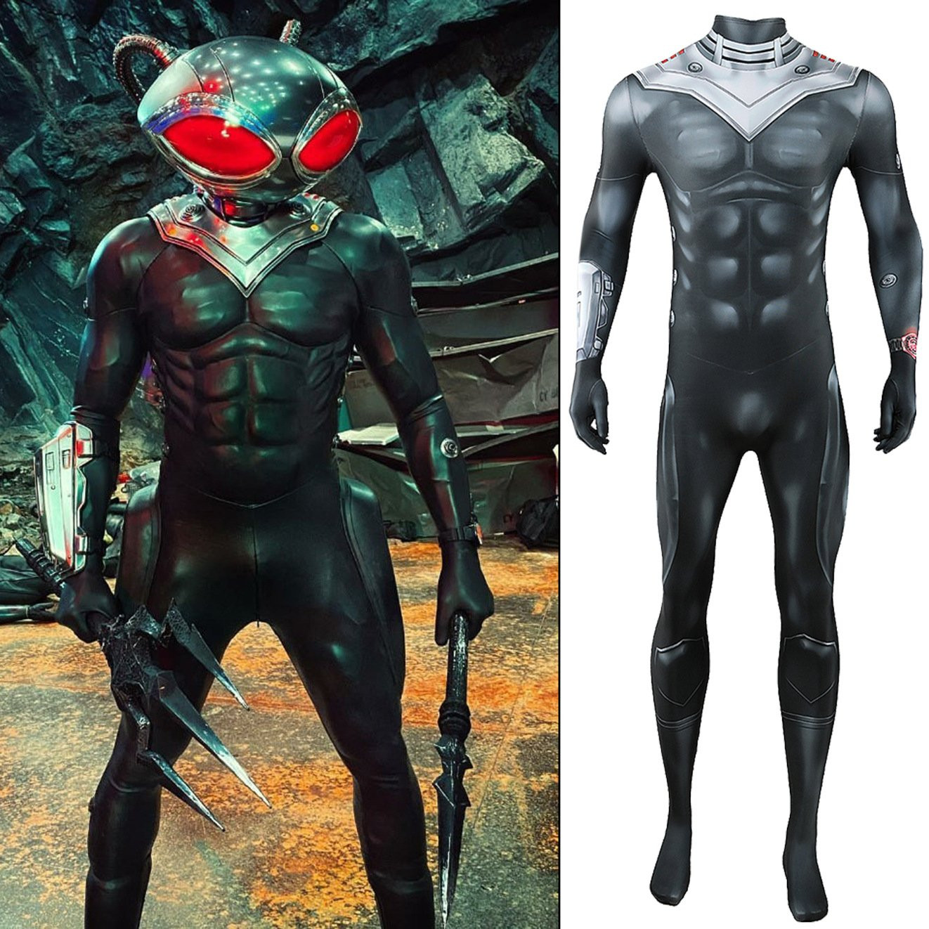 Injustice 2 Black Manta Costume - Bodysuit Black Manta Cosplay