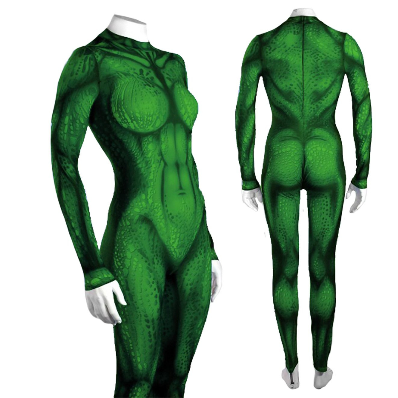 Sexy Mystique Sea Creature Costume - Green Bodysuit Sexy Sea Creature Cosplay