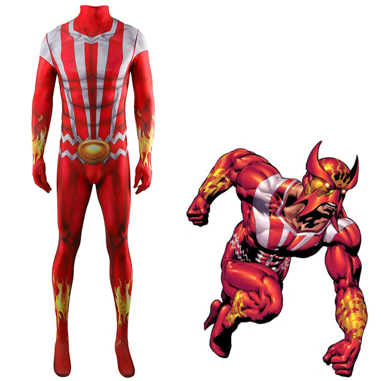 Marvel Comics X-Men Sunfire Costume - Bodysuit Sunfire Cosplay