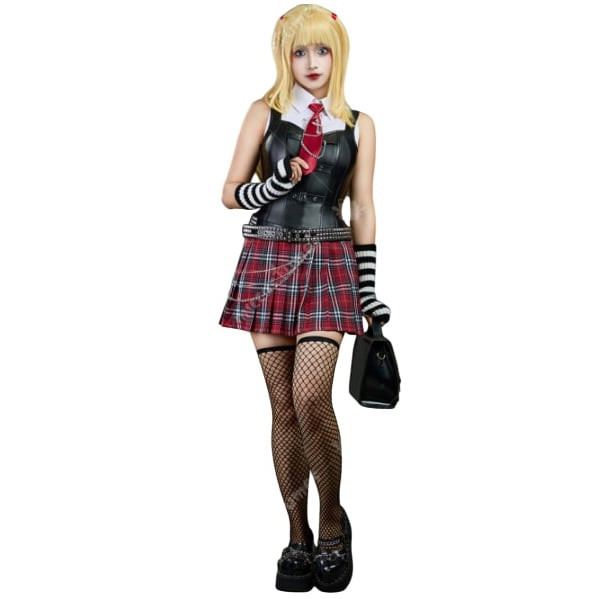 Death Note Misa Amane Costume - Black Top Skirt Accessories Full Set Misa Amane Cosplay