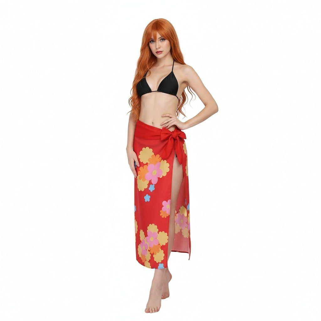 Once Piece Nami Bikini Costume - Bikini Skirt Set Nami Cosplay