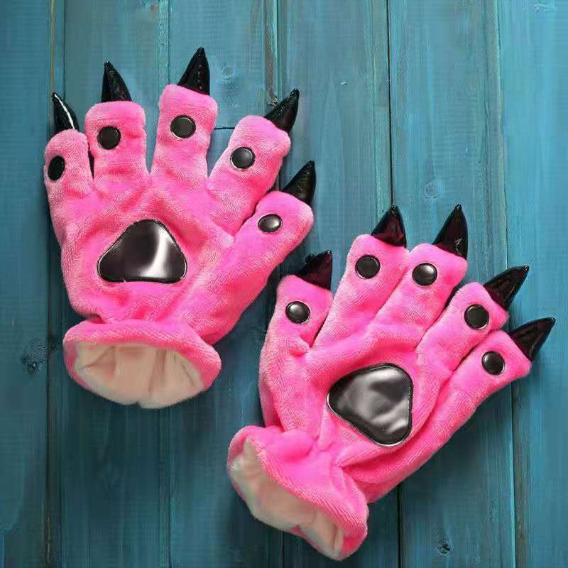 Dark Pink Monster Gloves Prop - Dark Pink Monster Costume Cosplay Prop