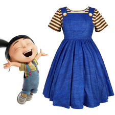 Despicable Me Agnes Costume - Blue Dress Agnes Cosplay