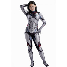 Marvel's Guardians of the Galaxy Gamora Costume - White Bodysuit Gamora Cosplay