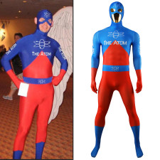 Justice League The Atom Ray Palmer Costume - Blue Red Bodysuit Atom Cosplay