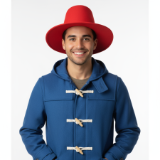 Paddington Bear Costume - Blue Jacket Hat Set Paddington Cosplay