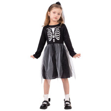 Girls Skeleton Costume - Dress Skeleton Cosplay