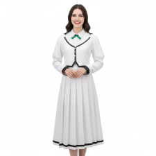 Rock Lady Lilisa Suzunomiya Costume - White Dress Lilisa Suzunomiya Cosplay