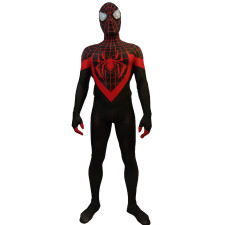 Spider-Man Miles Morales Costume - Default Classic Bodysuit Mask Spider Man Cosplay