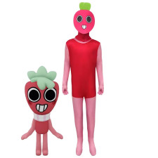 Kids Dandy's World Sprout Costume - Bodysuit Mask Sprout Cosplay
