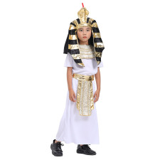 Kids Egypt Pharaoh Costume - Dress Hat Set Pharaoh Cosplay