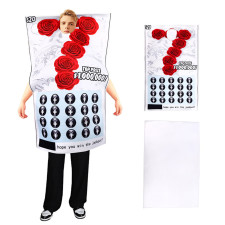 Scratch Lottery Ticket Costume - Suit Scratch Lottery Ticket Cosplay