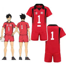 Haikyuu Tetsuro Kuroo Costume - Red Jersey Tetsuro Kuroo Cosplay