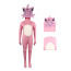 Palworld Cattiva Costume - Pink Bodysuit Mask Set Cattiva Cosplay