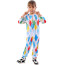 Kids Clown Costume - Diamond Jumpsuit Set Clown Cosplay
