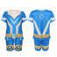 Boys Cosmicrew: Storm Force Storm Costume - Blue Shirt Set Storm Cosplay