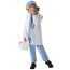 Kids Doctor Costume - Light Blue Scrub Suit and Coat Doctor Cosplay