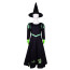 Wicked Elphaba Thropp Wicked Witch of the West Costume - Black Dress Hat Set Elphaba Thropp Cosplay