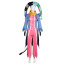 Helluva Boss Fizzarolli Costume - Pink Blue Clown Hat Suit Set Fizzarolli Cosplay