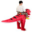 Jurassic World Red Tyrannosaurus Rex Dinosaur Inflatable Costume - Red T-Rex Dino Cosplay